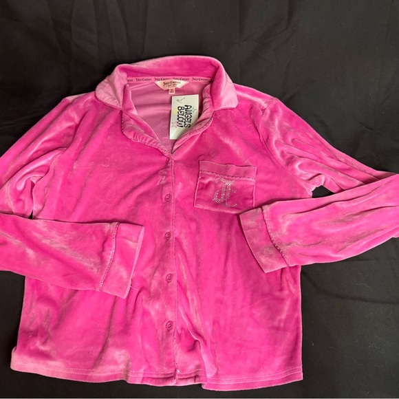 Juicy Couture Tops - Juicy Couture Fuchsia Velour Top
